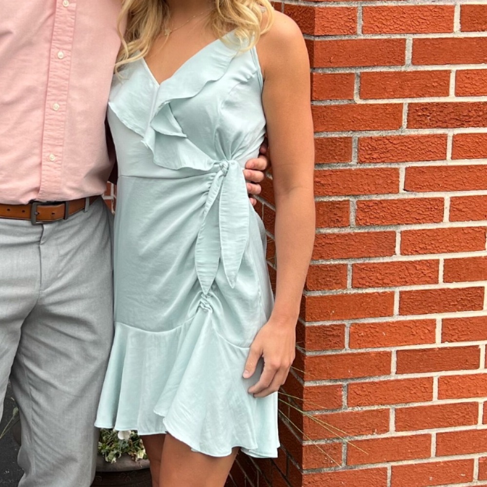 Blue dress featured in picture